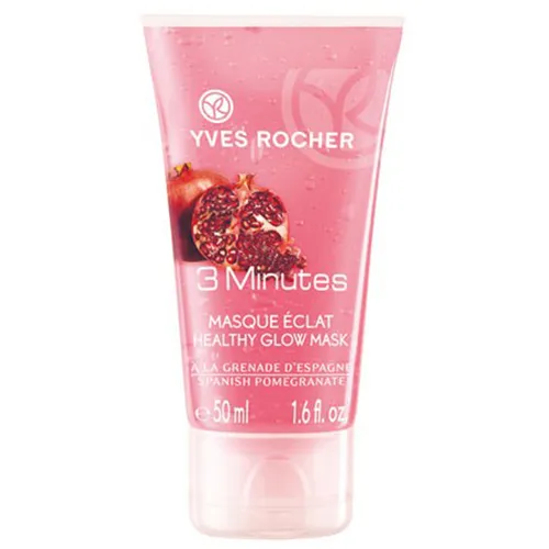 Yves Rocher 3 Minutes, Masque Eclat a`la Grenade d`Espagne (Maseczka przywracająca blask z owocem z granatu z Hiszpanii)