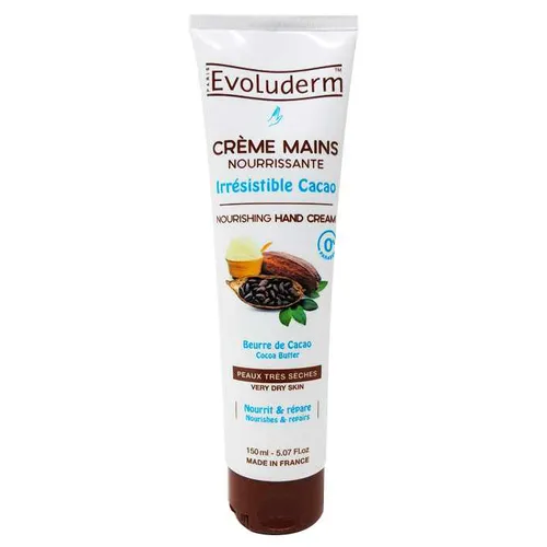 Evoluderm Irresistible Cocoa, Creme Mains Nourissante [Nourishing Hand Cream] (Odżywczy krem do rąk z masłem kakaowym)