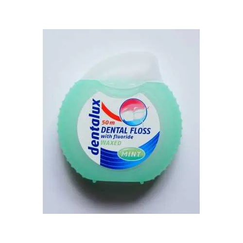 Dentalux Dental Floss with Fluoride, Waxed (Nić dentystyczna z fluorem woskowana) - 2