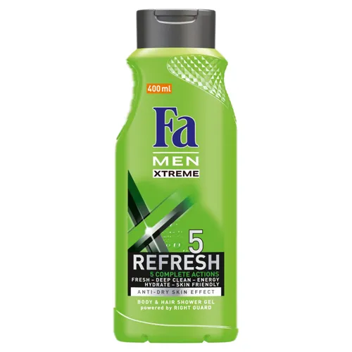 Fa Men Men, Xtreme Refresh 5, Shower Gel (Żel pod prysznic dla mężczyzn)