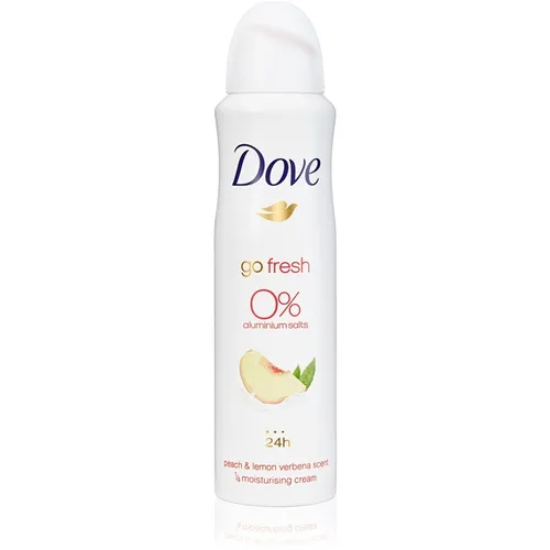 Dove Go Fresh 0% Soli Aluminium, Dezodorant w aerozolu o zapachu brzoskwini i werbeny cytrynowej
