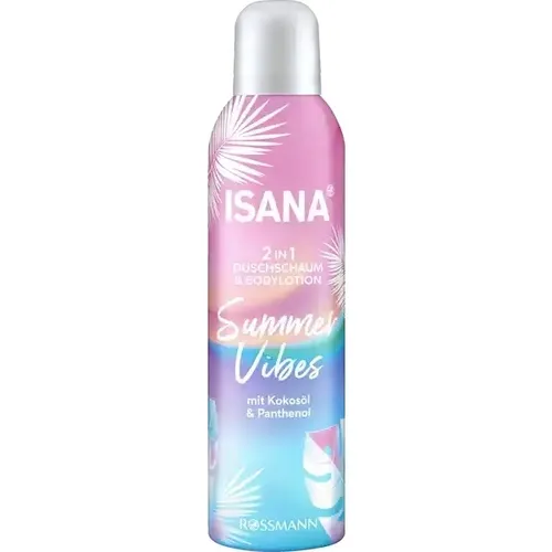 Isana Summer Vibes, Shower Foam & Body Lotion 2 in 1 (Pianka do mycia ciała i balsam pod prysznic 2w1)