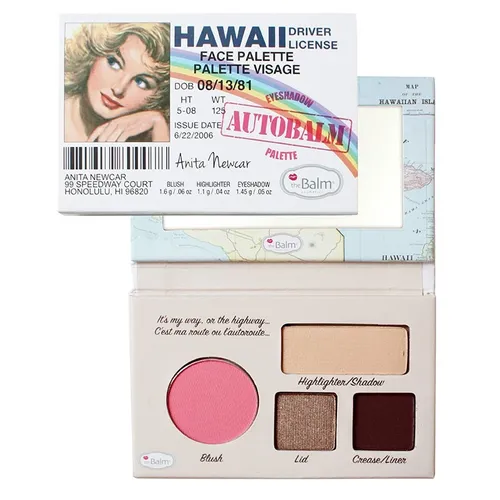 The Balm Autobalm Hawaii Driver License, Face Palette (Paletka do makijażu)