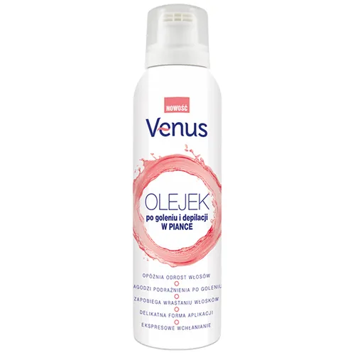 Venus Olejek po goleniu i depilacji w piance