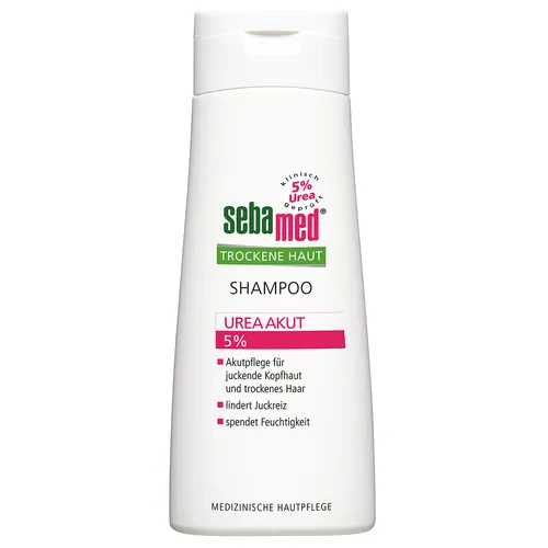 Seba Med Trockene Haut, Shampoo Urea Akut 5% (Szampon do suchej skóry głowy z mocznikiem 5%)