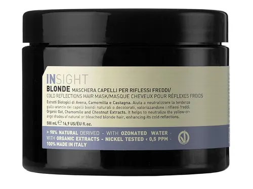 Insight Blonde, Cold Reflections Brightening Mask (Maska do włosów blond z pigmentem)