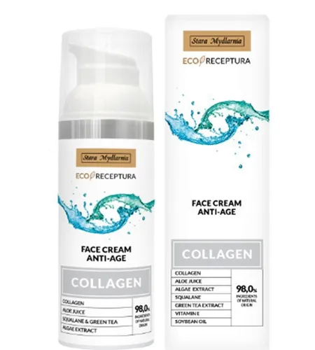 Stara Mydlarnia EcoReceptura, Face Cream Anti -age Collagen (Krem do twarzy z koleagenem morskim)