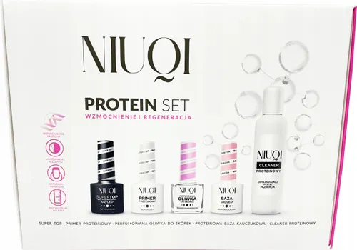 Niuqi Protein Set, Proteinowy zestaw do paznokci `Wzmocnienie i regeneracja`