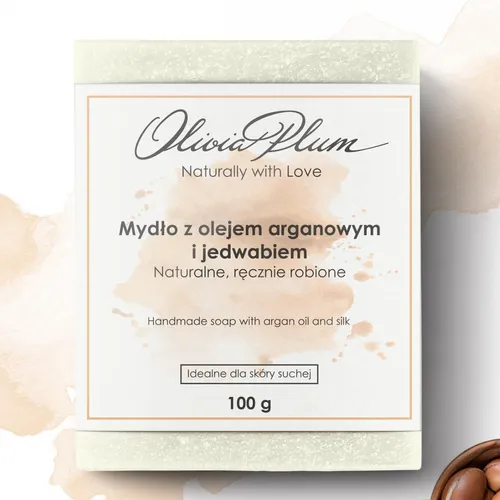 Olivia Plum Mydło z olejem arganowym i jedwabiem
