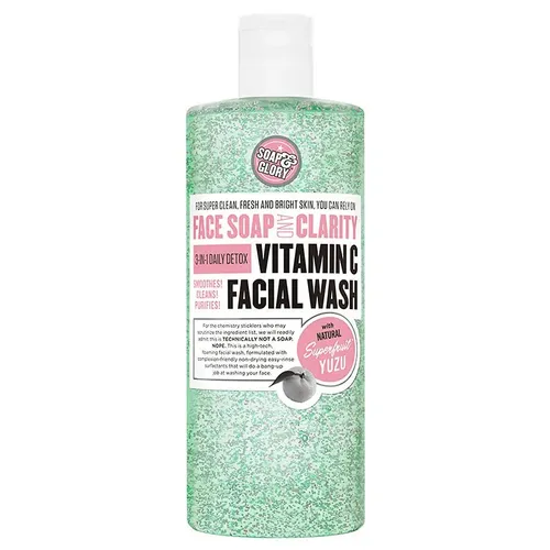Soap & Glory Face Soap and Clarity, 3 in 1 Daily Detox Vitamin C Facial Wash (Żel do mycia twarzy 3 w 1)