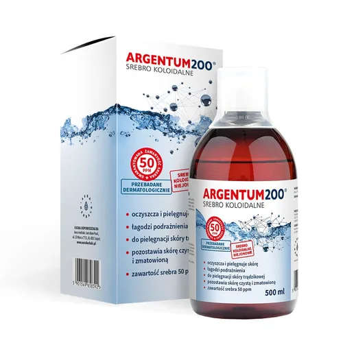 Argentum200 Srebro koloidalne 50 ppm, tonik, mgiełka - 1