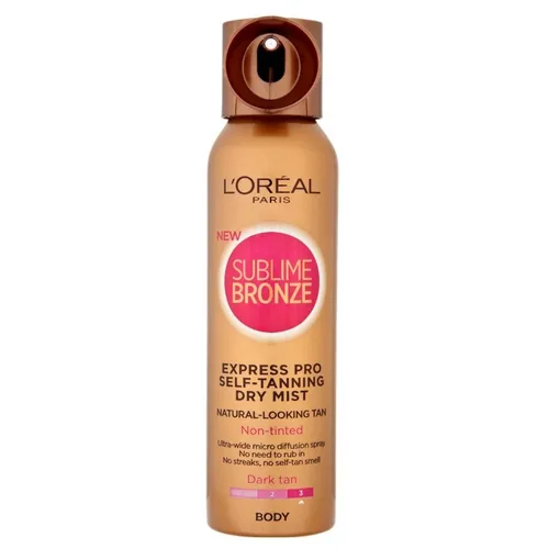 L'Oreal Paris Sublime Bronze, Express Pro Self-Tanning Dry Mist (Mgiełka samoopalająca do ciała)