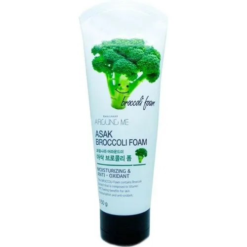 Welcos Around Me, Broccoli Foam (Oczyszczająca pianka z ekstraktem z brokuła)