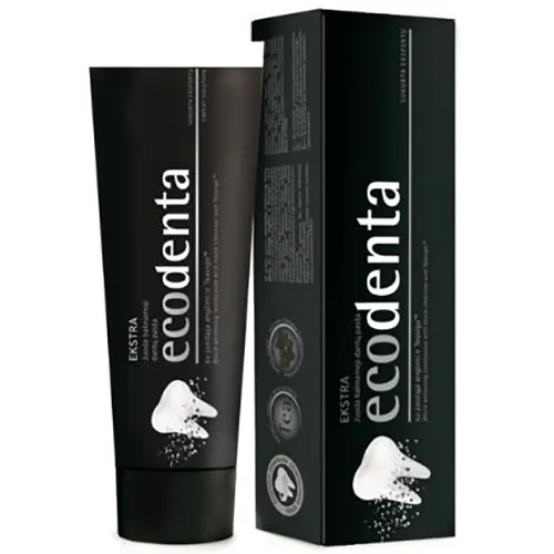 Ecodenta Extra Black Whitening Toothpaste (Czarna pasta wybielająca z węglem)