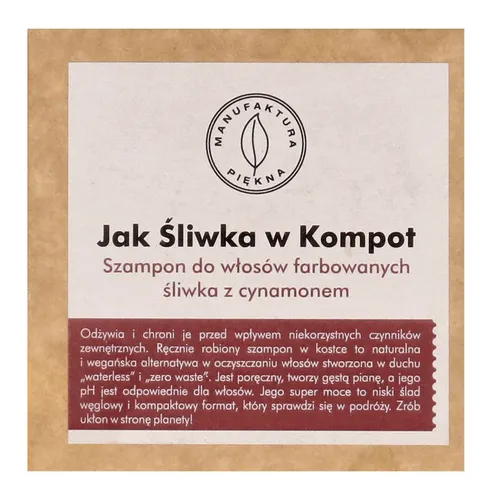 Manufaktura Piękna Szampon do włosów farbowanych `Jak Śliwka w Kompot`