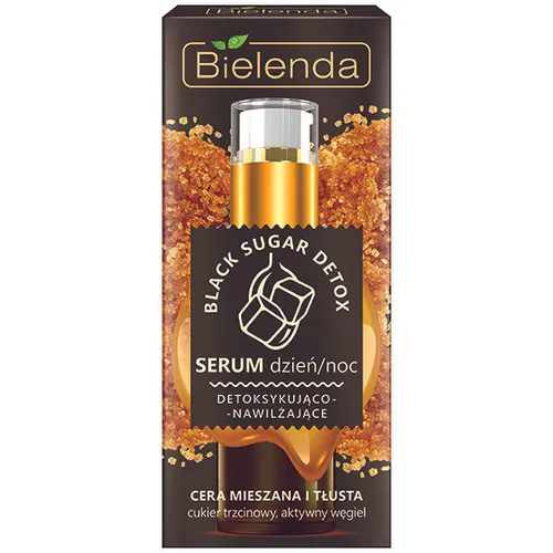 Bielenda Black Sugar Detox, Detoksykująco – nawilżające serum dzień/ noc