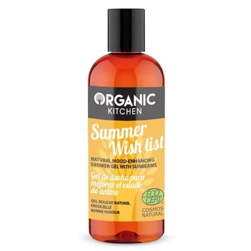 Organic Kitchen Summer Wish List, Natural Mood-enhancing Shower Gel with Sunbeams (Naturalny żel pod prysznic `Letnia lista życzeń`)