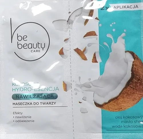 bebeauty Nawilżająca maseczka do twarzy `Hydro-esencja kokosowa` [Maseczka kremowa `Kokos`] - 2