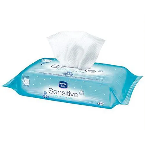 Nivea Baby, Sensitive, Chusteczki dla niemowląt (stara wersja)