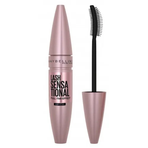 Maybelline New York Lash Sensational Very Black, Full Fan Effect (Maskara zwiększająca objętość i rozdzielająca rzęsy `Efekt wachlarza rzęs`)
