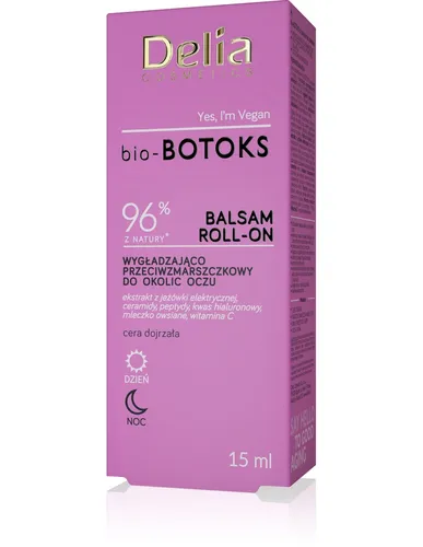 Delia bio-Botoks, Balsam roll-on wygładzająco-przeciwzmarszczkowy do okolic oczu