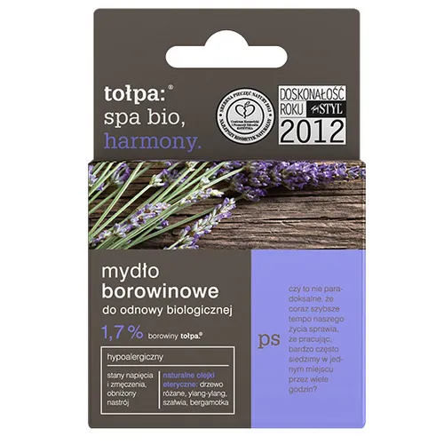 Tołpa Spa Bio  [Spa Detox], Harmony, Mydło borowinowe do odnowy biologicznej z 1,7% borowiny - 2