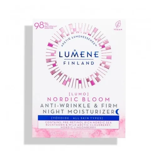 Lumene [Lumo] Nordic Bloom,  Anti-wrinkle & Firm Night Moisturizer (Przeciwzmarszczkowo-ujędrniający krem na noc)
