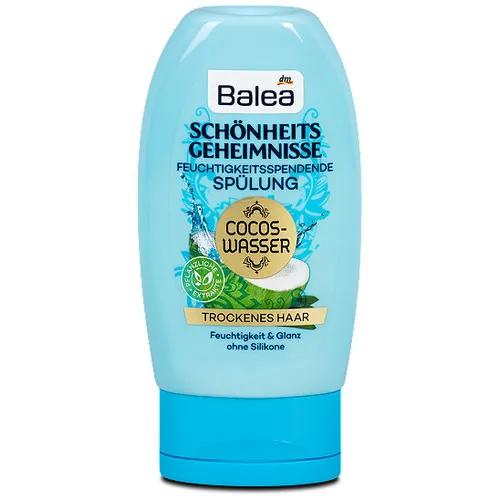 Balea Cocos Wasser, Schönheitsgeheimnisse Spülung (Odżywka do włosów suchych z wodą kokosową)