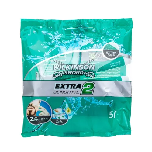 Wilkinson Extra 2 Sensitive, Jednorazowa maszynka do golenia dla mężczyzn - 2