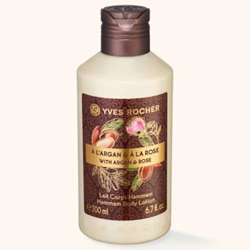 Yves Rocher Hammam Lait Corps a l`Argan & a la Rose (Orientalne mleczko do ciała `Olejek arganowy & róża`) - 1