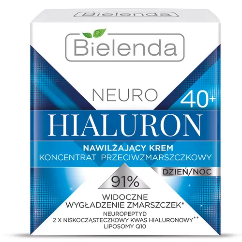 Bielenda Neuro Hialuron, nawilżający krem- koncentrat przeciwzmarszczkowy na dzień i noc 40+ - 1