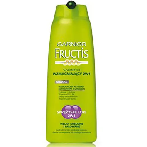 Garnier Fructis, Sprężyste Loki, Szampon wzmacniający 2w1