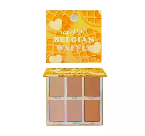 BH Cosmetics Weekend Vibes Baked Bronze & Highlighter Palette Belgian Waffle (Paleta rozświetlaczy i bronzerów do konturowania twarzy)