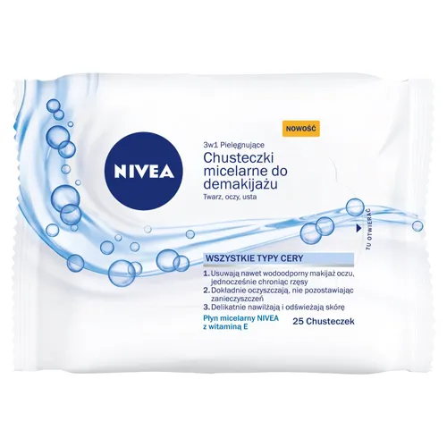 Nivea Pielęgnujące chusteczki micelarne do demakijażu 3 w 1