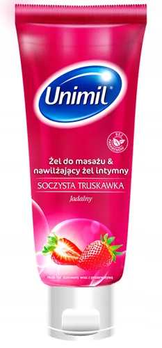 Unimil Żel do masażu i żel intymny `Soczysta truskawka`