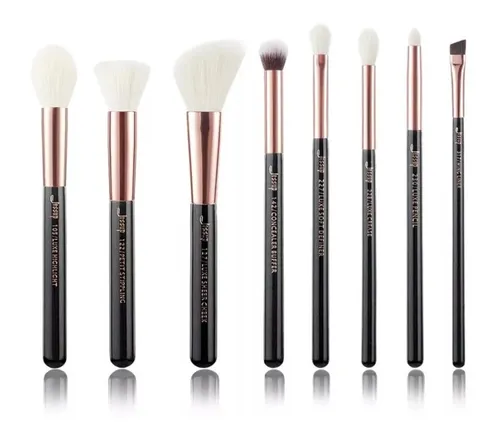 Jessup T158 Black/Rose Gold Brushes Set (Zestaw 8 pędzli do makijażu)