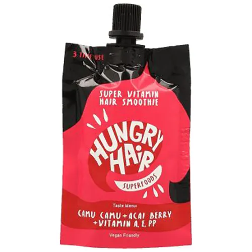 Hungry Hair Superfoods, Super Vitamin Hair Smoothie Camu Camu + Acai Berry + Vitamin A, E, PP (Smoothie- maska do włosów `Camu Camu, jagody Acai, witaminy A, E i PP`)