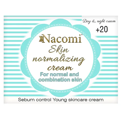 Nacomi Normalizing Cream 20+ (Krem normalizujący na dzień dla młodej cery) - 1
