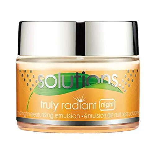 Avon Solutions, Truly Radiant, Night Overnight Retexturizing Emulsion (Naprawcza emulsja na noc)