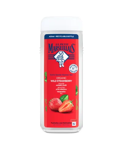 Le Petit Marseillais Extra Gentle Shower Gel Organic Wild Strawberry (Żel pod prysznic `Truskawka Bio`)