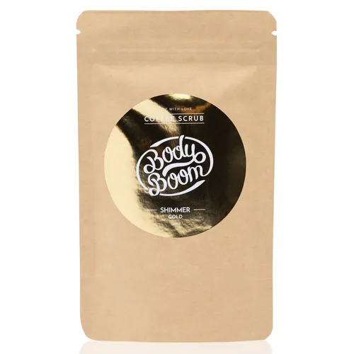 BodyBoom Peeling kawowy, Shimmer Gold, Błyskotliwy Prowokator