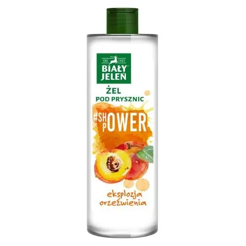 Biały Jeleń Shower Power, Brzoskwinia, Orzeźwiający żel pod prysznic