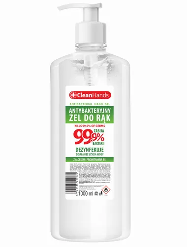 CleanHands Antybakteryjny żel do rąk z aloesem i prowitaminą B5 75% alkoholu (nowa wersja) - 5