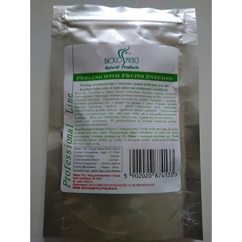 Biocosmetics Peeling with Fruits Enzymes (Peeling enzymatyczny z ananasa i papai)