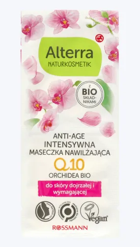 Alterra Anti-Age, Intensywna maseczka nawilżająca Q10 `Orchidea Bio` - 1