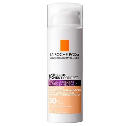 La Roche-Posay Anthelios, Pigment Correct SPF50+ (Koloryzujący krem do twarzy z filtrem)