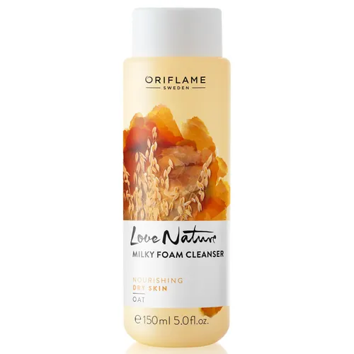 Oriflame Love Nature, Milky Foam Cleanser (Pianka oczyszczająca z owsem)