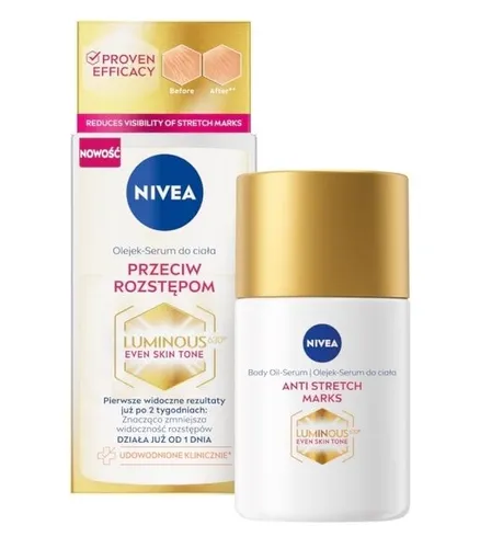Nivea Luminous 630, Olejek-serum do ciała przeciw rozstępom