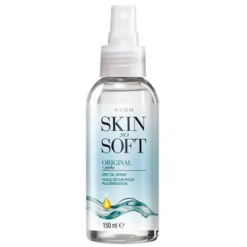 Avon Skin So Soft, Original, Dry Oil Spray (Suchy olejek do ciała w sprayu z olejkiem jojoba `Satynowa gładkość` (nowa wersja))
