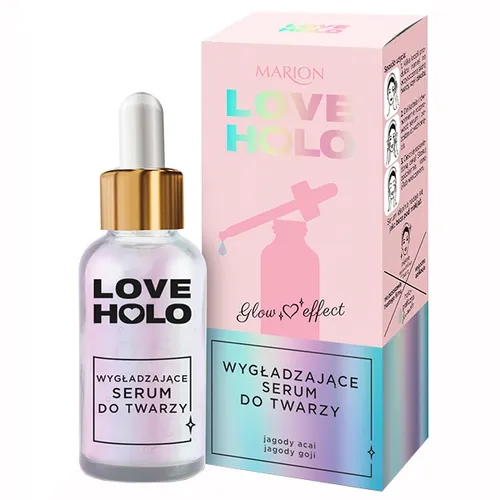 Marion Love Holo, Smoothing Face Serum Glow Effect (Wygładzające serum do twarzy)